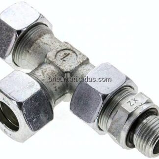 Einstellb. L-Schneidringverschraubung G 1/2"-18 L (M26x1,5), Stahl verzinkt