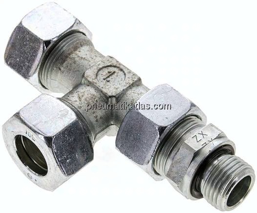 Einstellb. L-Schneidringverschraubung G 1/2"-18 L (M26x1,5), Stahl verzinkt