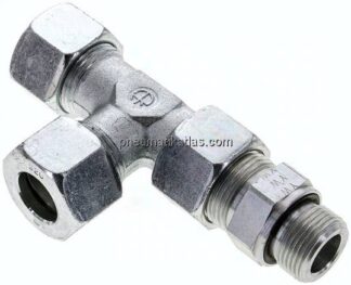 Einstellb. L-Schneidringverschraubung G 3/4"-20 S (M30x2), Stahl verzinkt