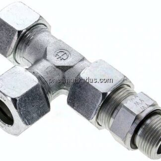 Einstellb. L-Schneidringverschraubung G 3/4"-20 S (M30x2), Stahl verzinkt