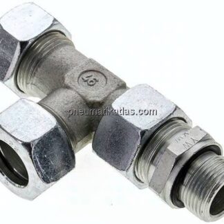 Einstellb. L-Schneidringverschraubung G 3/4"-22 L (M30x2), Stahl verzinkt