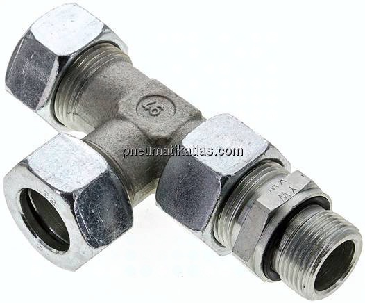 Einstellb. L-Schneidringverschraubung G 3/4"-22 L (M30x2), Stahl verzinkt