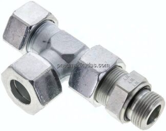 Einstellb. L-Schneidringverschraubung G 1"-25 S (M36x2), Stahl verzinkt