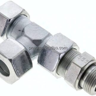 Einstellb. L-Schneidringverschraubung G 1"-25 S (M36x2), Stahl verzinkt