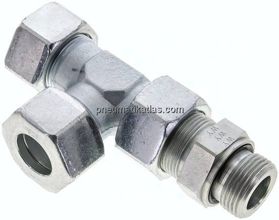 Einstellb. L-Schneidringverschraubung G 1"-25 S (M36x2), Stahl verzinkt