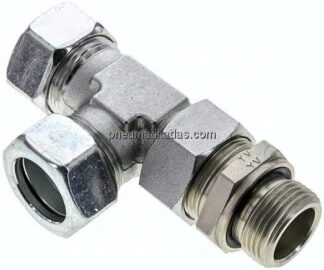 Einstellb. L-Schneidringverschraubung G 1"-28 L (M36x2), Stahl verzinkt