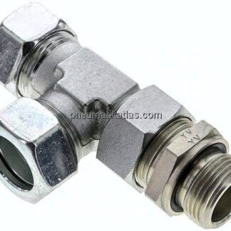 Einstellb. L-Schneidringverschraubung G 1"-28 L (M36x2), Stahl verzinkt