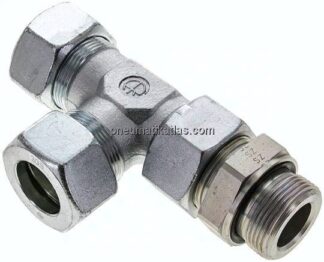 Einstellb. L-Schneidringverschraubung G 1-1/4"-30 S (M42x2), Stahl verzinkt