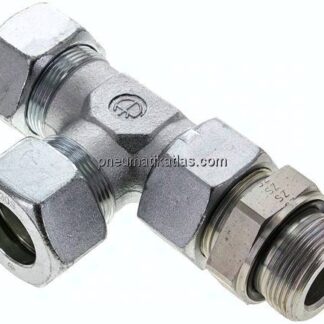 Einstellb. L-Schneidringverschraubung G 1-1/4"-30 S (M42x2), Stahl verzinkt