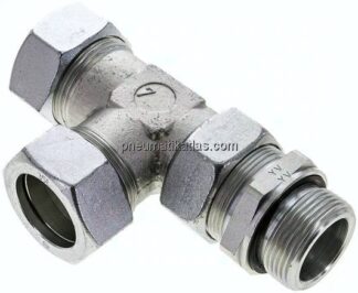 Einstellb. L-Schneidringverschraubung G 1-1/4"-35 L (M45x2), Stahl verzinkt