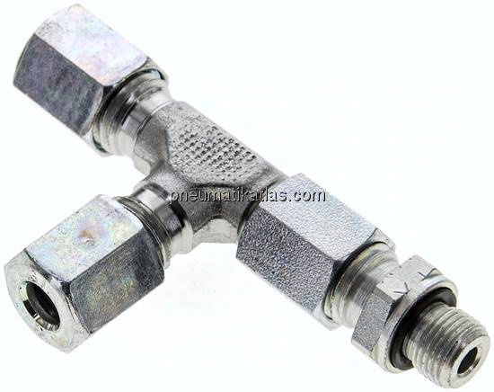 Einstellb. L-Schneidringverschraubung G 1/8"-6 L (M12x1,5), Stahl verzinkt