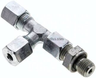 Einstellb. L-Schneidringverschraubung G 1/4"-6 S (M14x1,5), Stahl verzinkt