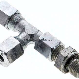 Einstellb. L-Schneidringverschraubung G 1/4"-6 S (M14x1,5), Stahl verzinkt