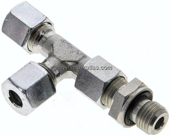 Einstellb. L-Schneidringverschraubung G 1/4"-8 L (M14x1,5), Stahl verzinkt