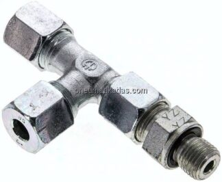 Einstellb. L-Schneidringverschraubung G 1/4"-8 S (M16x1,5), Stahl verzinkt