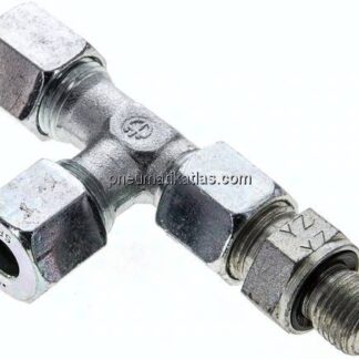 Einstellb. L-Schneidringverschraubung G 1/4"-8 S (M16x1,5), Stahl verzinkt