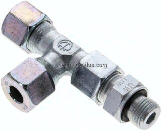 Einstellb. L-Schneidringverschraubung M 16x1,5-10 S (M18x1,5), Stahl verzinkt