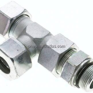Einstellb. L-Schneidringverschraubung M 33x2-25 S (M36x2), Stahl verzinkt