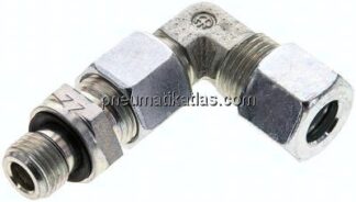 Einstellb. Winkel-Schneidringverschr. G 1/4"-10 L (M16x1,5), Stahl verzinkt