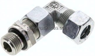 Einstellb. Winkel-Schneidringverschr. G 1/2"-15 L (M22x1,5), Stahl verzinkt