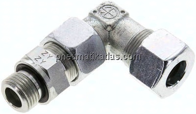 Einstellb. Winkel-Schneidringverschr. G 1/2"-16 S (M24x1,5), Stahl verzinkt