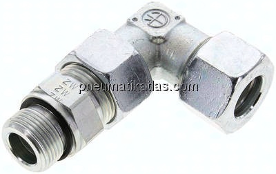 Einstellb. Winkel-Schneidringverschr. G 3/4"-20 S (M30x2), Stahl verzinkt