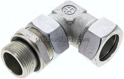 Einstellb. Winkel-Schneidringverschr. G 1-1/4"-35 L (M45x2), Stahl verzinkt