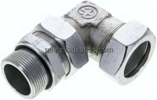 Einstellb. Winkel-Schneidringverschr. G 1-1/2"-42 L (M52x2), Stahl verzinkt