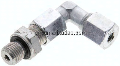 Einstellb. Winkel-Schneidringverschr. G 1/4"-6 S (M14x1,5), Stahl verzinkt