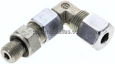 Einstellb. Winkel-Schneidringverschr. G 1/4"-8 S (M16x1,5), Stahl verzinkt