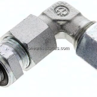 Einstellb. Winkel-Schneidringverschr. M 14x1,5-10 L (M16x1,5), Stahl verzinkt