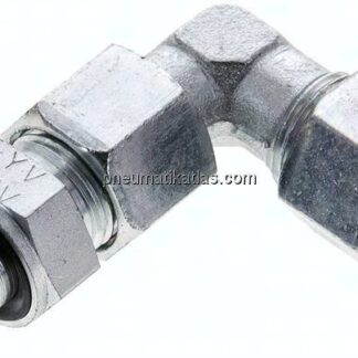 Einstellb. Winkel-Schneidringverschr. M 16x1,5-10 S (M18x1,5), Stahl verzinkt