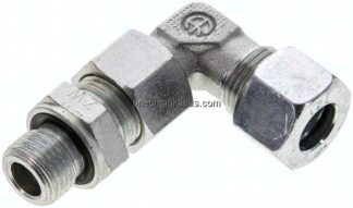 Einstellb. Winkel-Schneidringverschr. M 16x1,5-12 L (M18x1,5), Stahl verzinkt