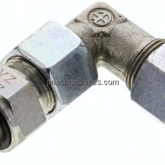 Einstellb. Winkel-Schneidringverschr. M 18x1,5-12 S (M20x1,5), Stahl verzinkt