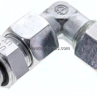 Einstellb. Winkel-Schneidringverschr. M 20x1,5-14 S (M22x1,5), Stahl verzinkt