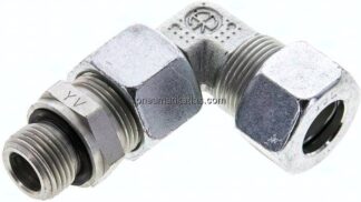 Einstellb. Winkel-Schneidringverschr. M 18x1,5-15 L (M22x1,5), Stahl verzinkt