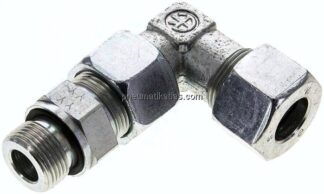 Einstellb. Winkel-Schneidringverschr. M 22x1,5-16 S (M24x1,5), Stahl verzinkt