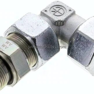 Einstellb. Winkel-Schneidringverschr. M 33x2-25 S (M36x2), Stahl verzinkt