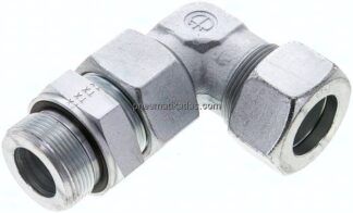 Einstellb. Winkel-Schneidringverschr. M 42x2-30 S (M42x2), Stahl verzinkt