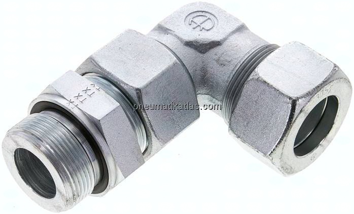 Einstellb. Winkel-Schneidringverschr. M 42x2-30 S (M42x2), Stahl verzinkt