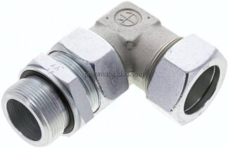 Einstellb. Winkel-Schneidringverschr. M 42x2-35 L (M45x2), Stahl verzinkt
