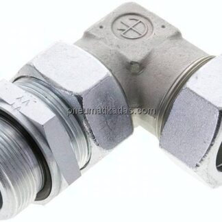 Einstellb. Winkel-Schneidringverschr. M 42x2-35 L (M45x2), Stahl verzinkt