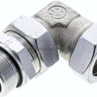 Einstellb. Winkel-Schneidringverschr. M 48x2-42 L (M52x2), Stahl verzinkt