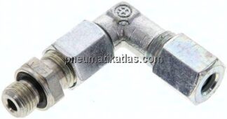 Einstellb. Winkel-Schneidringverschr. M 10x1-6 L (M12x1,5), Stahl verzinkt