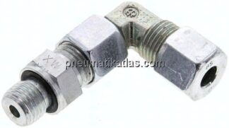 Einstellb. Winkel-Schneidringverschr. M 14x1,5-8 S (M16x1,5), Stahl verzinkt