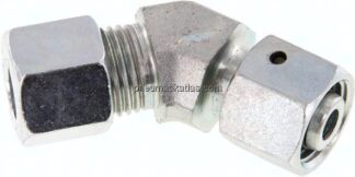 Einstellb. 45°-Schneidringverschraubung 10 L (M16x1,5), Stahl verzinkt