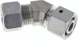 Einstellb. 45°-Schneidringverschraubung 12 L (M18x1,5), Stahl verzinkt
