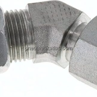 Einstellb. 45°-Schneidringverschraubung 12 L (M18x1,5), Stahl verzinkt