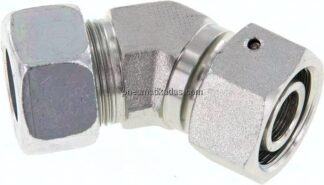 Einstellb. 45°-Schneidringverschraubung 18 L (M26x1,5), Stahl verzinkt