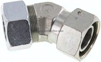 Einstellb. 45°-Schneidringverschraubung 38 S (M52x2), Stahl verzinkt